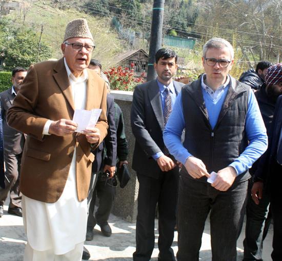 Dr. Farooq, Omar greet people on Eid-ul-Azha